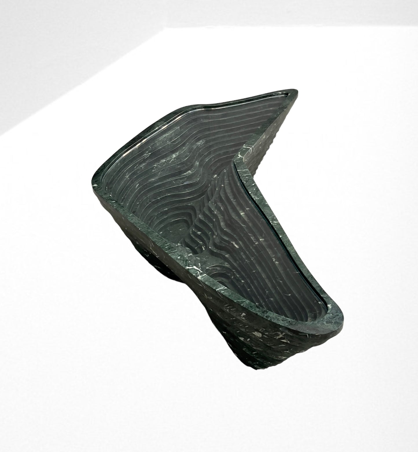 Angelo Mangiarotti (attr.) Marble coffee table, 1980s