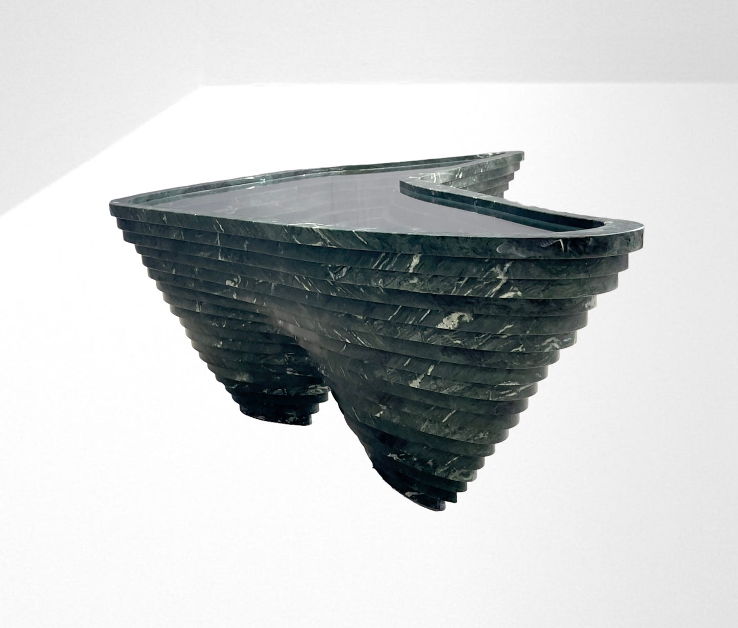 Angelo Mangiarotti (attr.) Marble coffee table, 1980s
