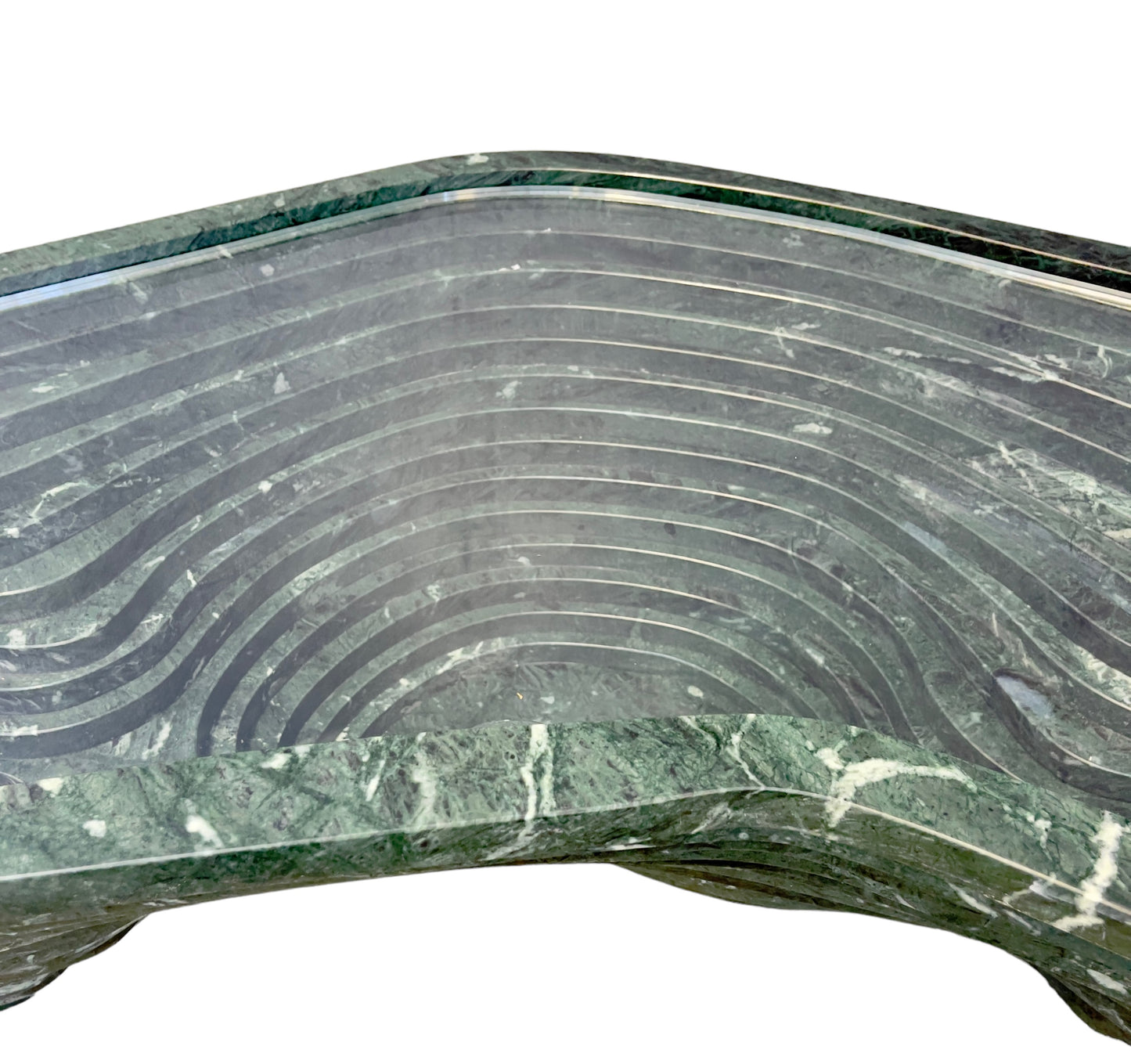 Angelo Mangiarotti (attr.) Marble coffee table, 1980s