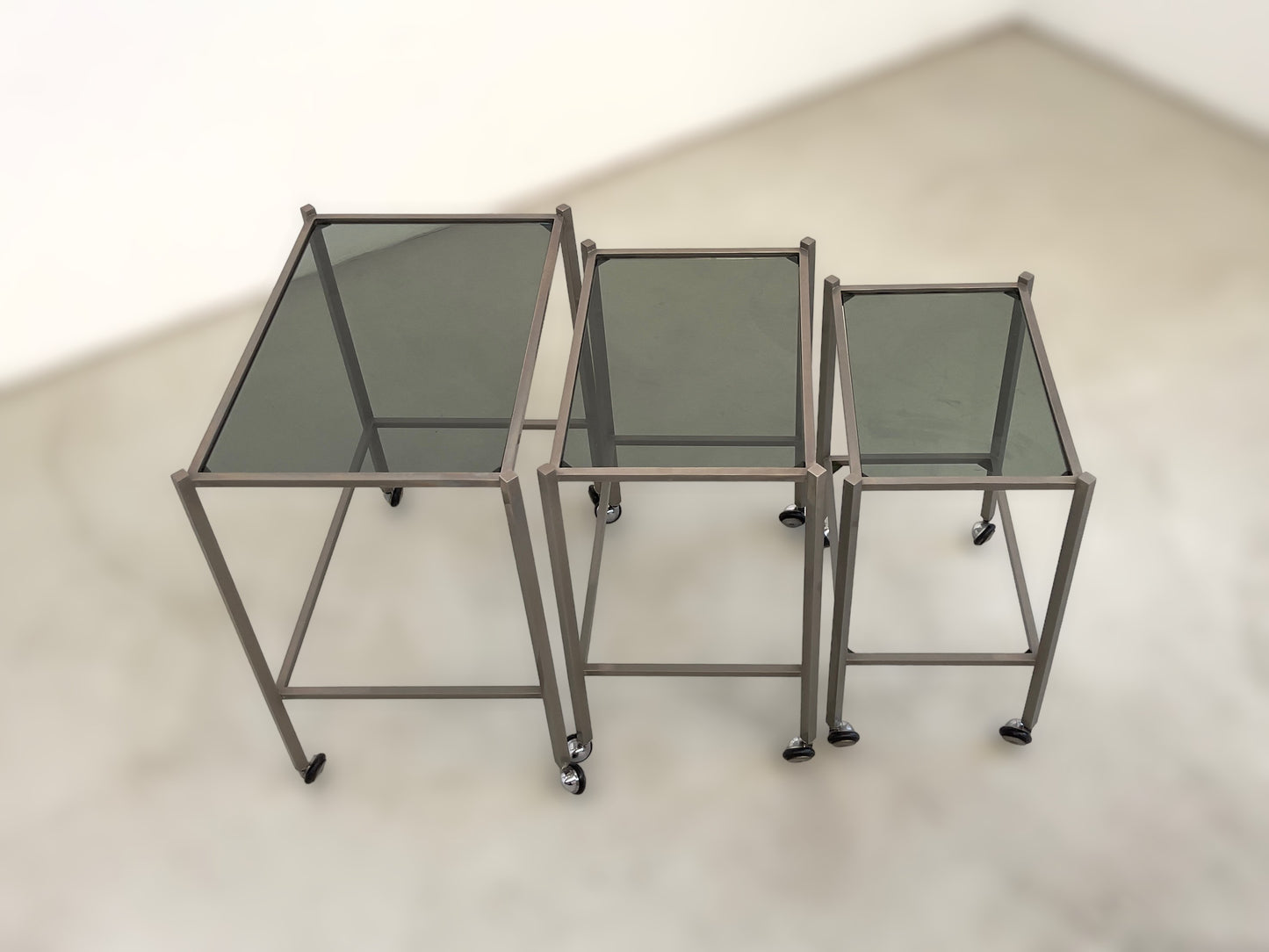 Three coffee tables Saporiti (attr.), 1970s
