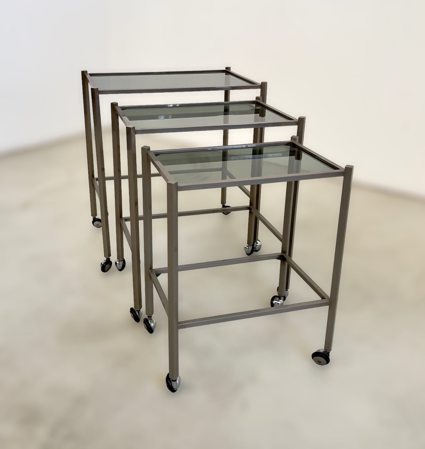 Three coffee tables Saporiti (attr.), 1970s