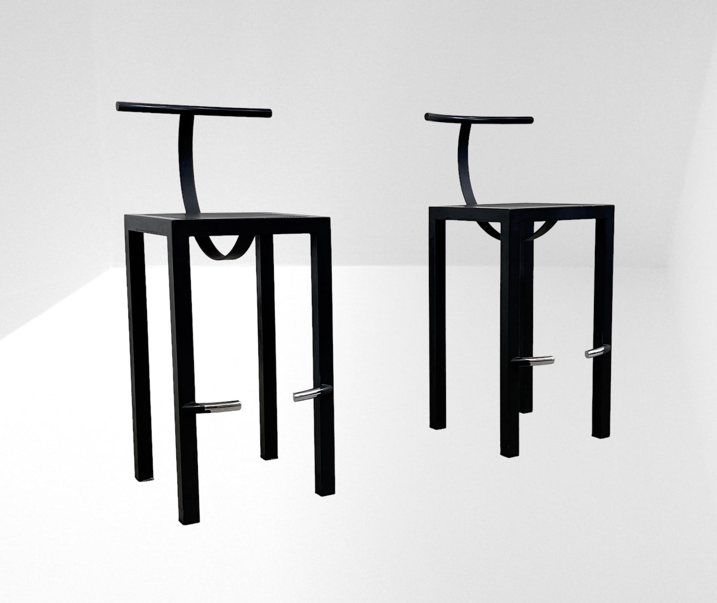 Pair of Sarapis stools by Philippe Starck for Driade, 1980s