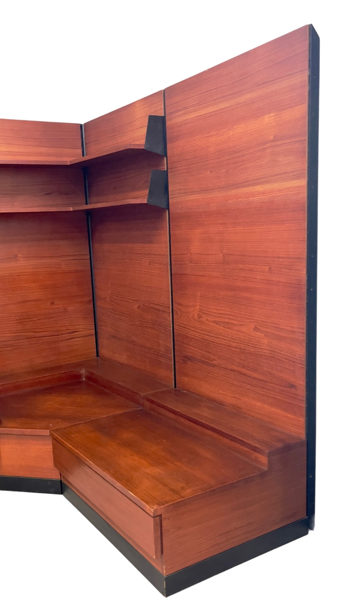 Corner bookcase, Swiss Form, 1960s