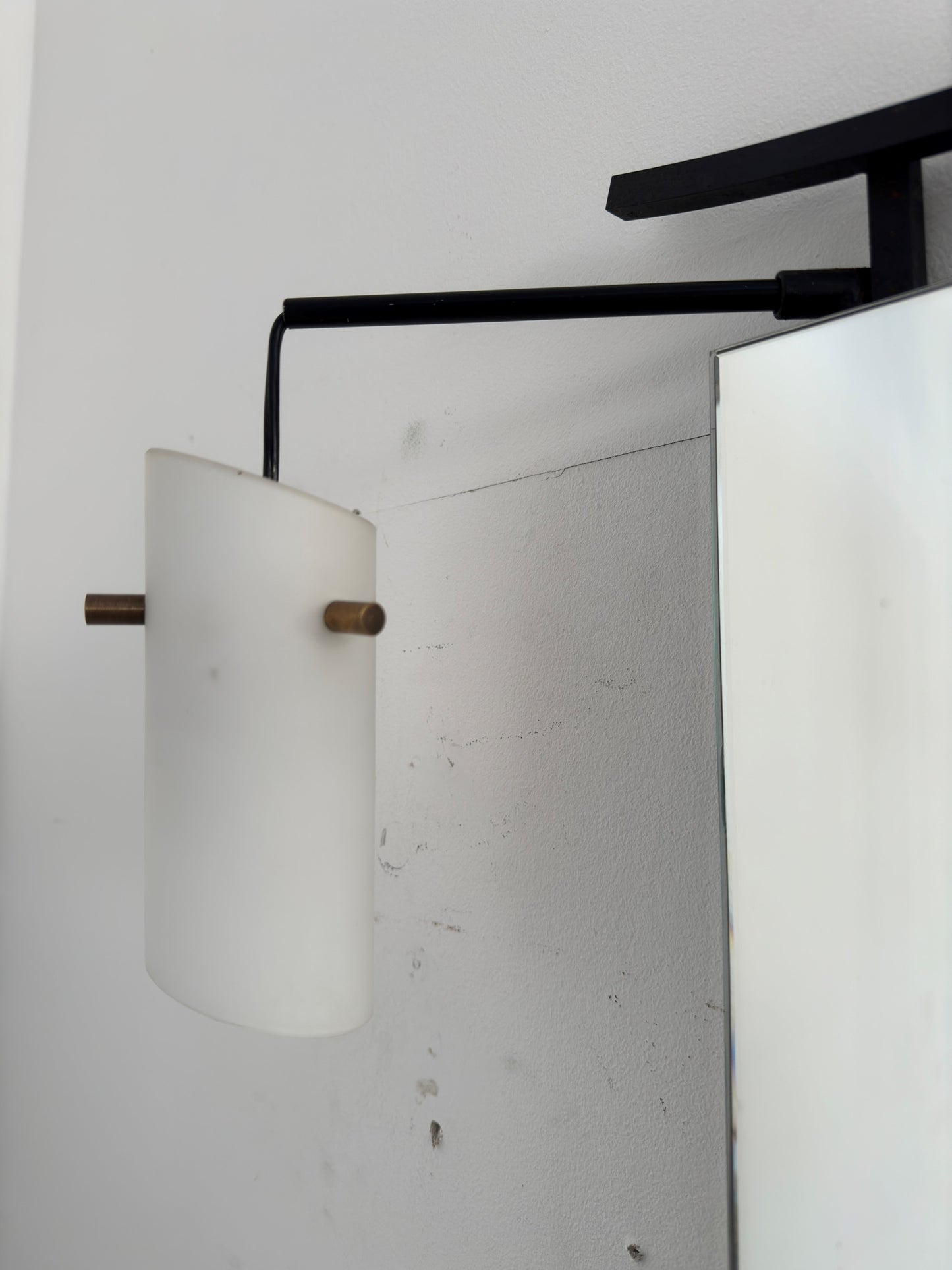 Santambrogio De Berti, Mirror with lamp (attr.)