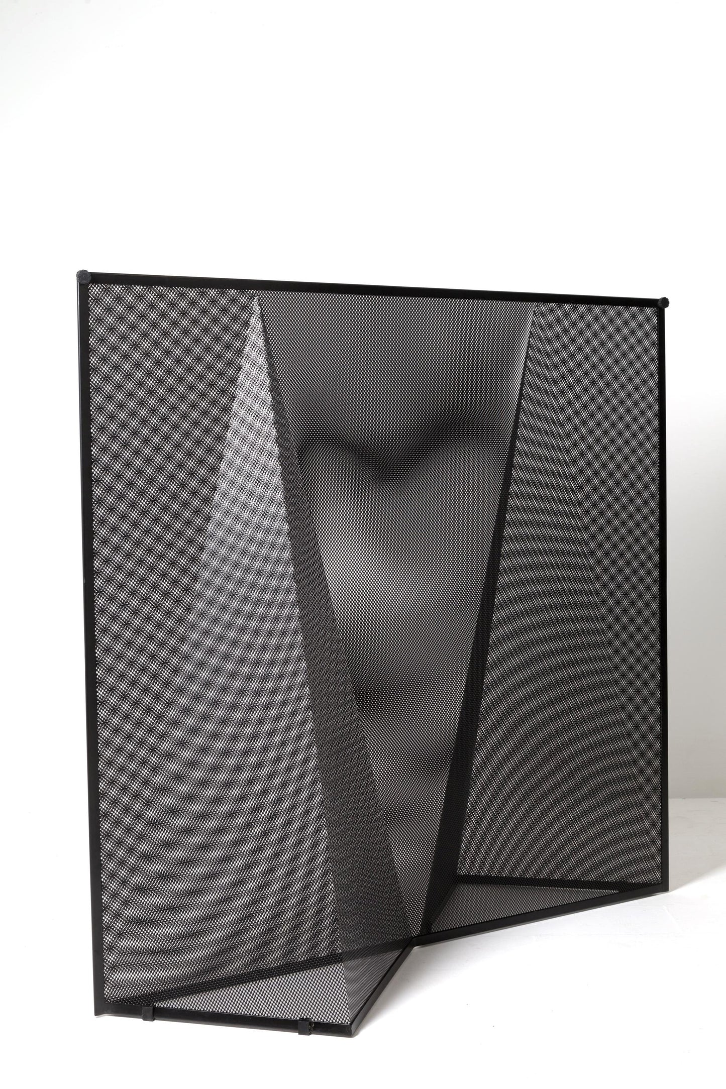 Optical Black Metal Screen 'Nillarosa' by Mario Botta for Alias, 1980s