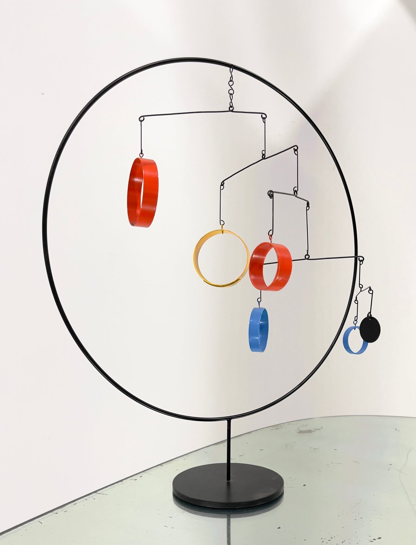 In the manner of Alexander Calder Kinetic Standing Mobile Sculpture, 1970s