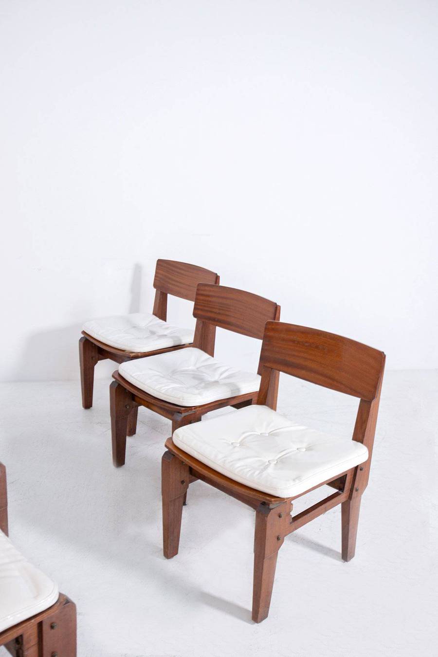 Six Chairs by Vito Sangiradi for Pallante store Bari, 1950s