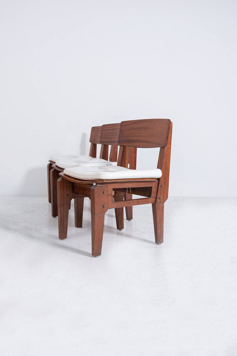 Six Chairs by Vito Sangiradi for Pallante store Bari, 1950s