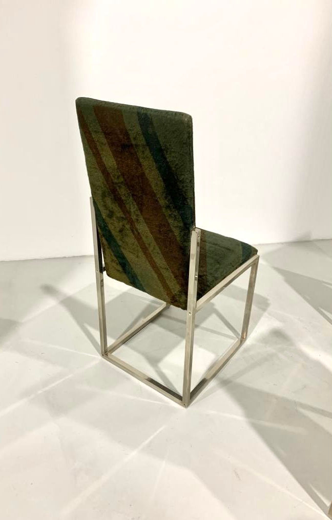 TURRI - Four Chairs in Metal and Missoni fabric. Privilege Collection, Set of 4, 1970s