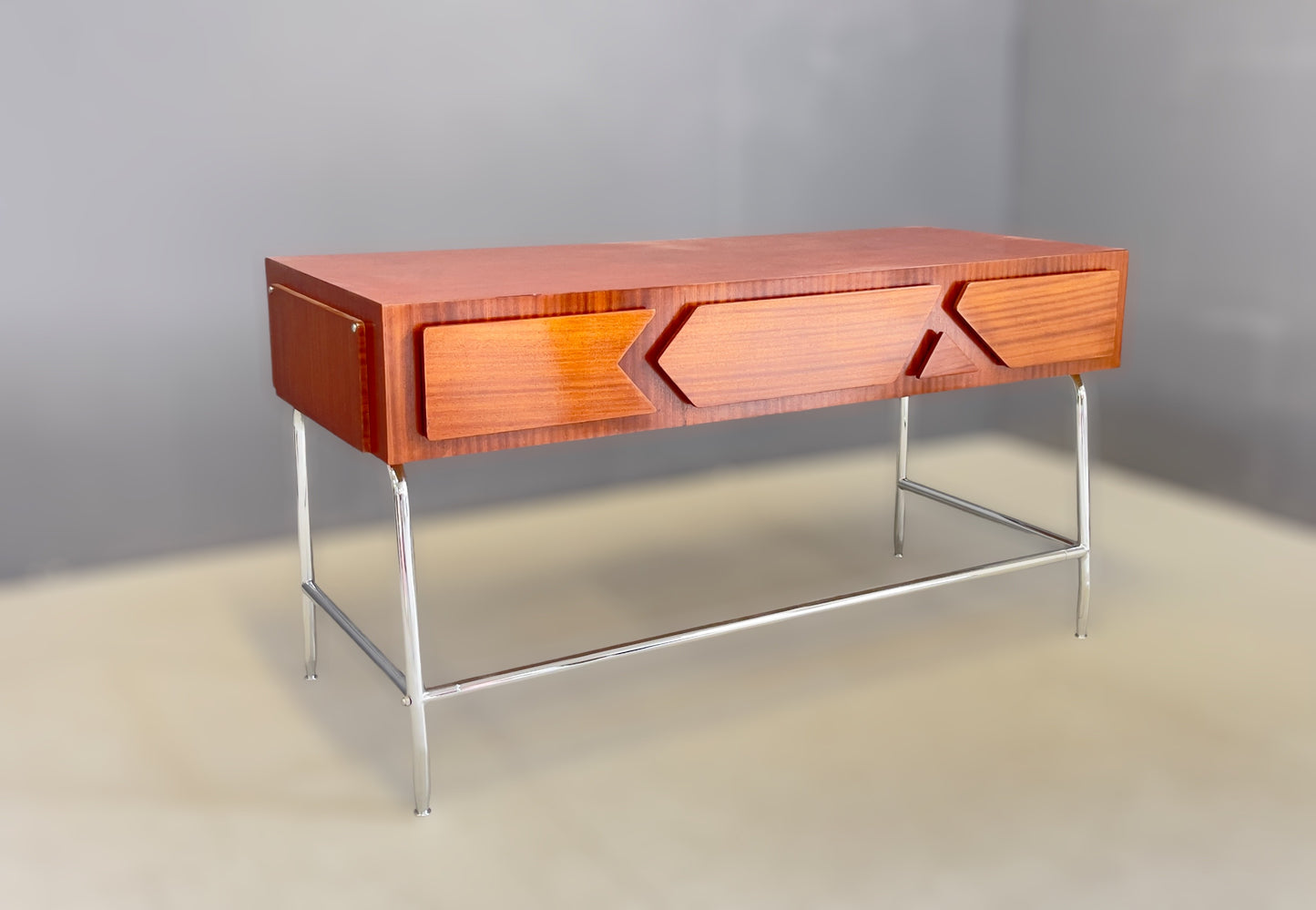Italian wood store desk, 1960s