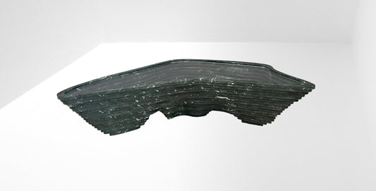 Angelo Mangiarotti (attr.) Marble coffee table, 1980s