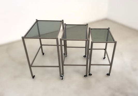 Three coffee tables Saporiti (attr.), 1970s