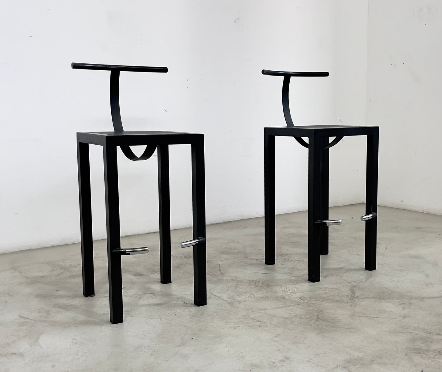 Pair of Sarapis stools  by Philippe Starck for Driade, 1980s