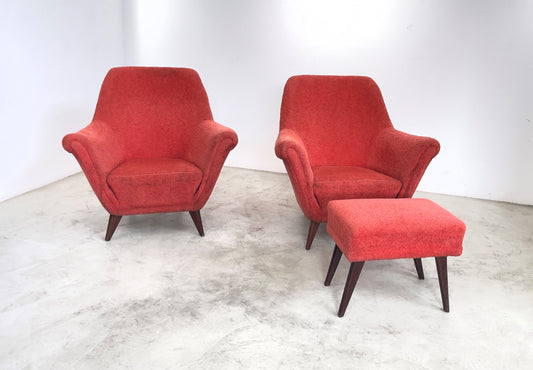 Pair of armchairs, 1950s