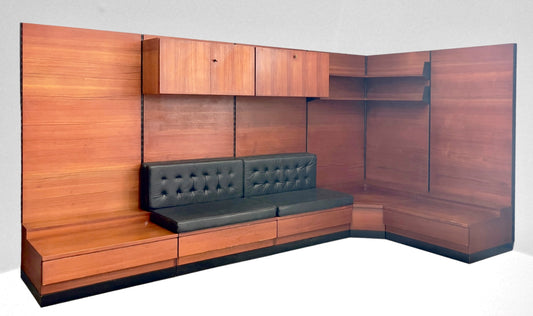 Corner bookcase, Swiss Form, 1960s