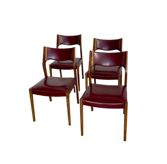 Four Italian chairs, 1950s