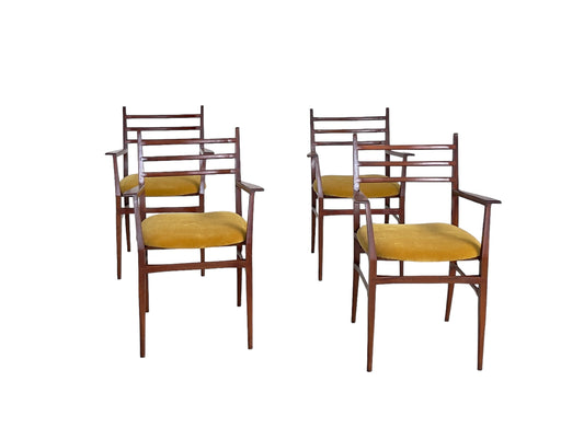 Trieste Dining chairs by Guglielmo Ulrich, 1960s