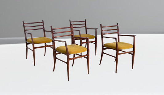 Trieste Dining chairs by Guglielmo Ulrich, 1960s
