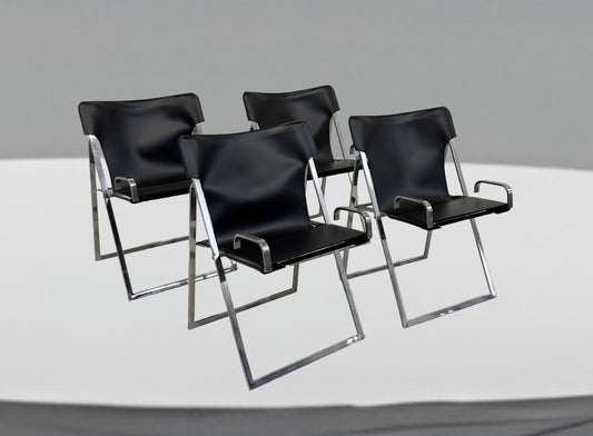 Four chairs by Marcello Cuneo for Amar, 1970s