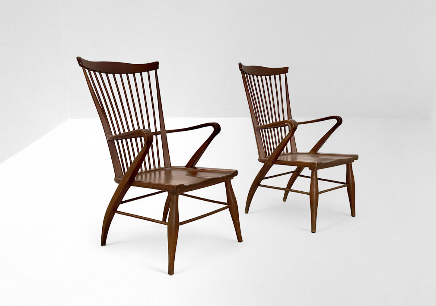 Maurizio Tempestini Pair of chairs, 1950s