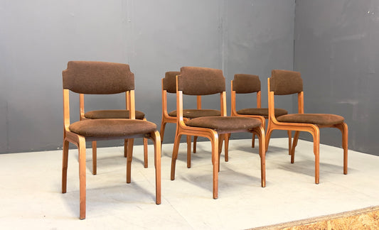 Six Chairs by Gianfranco Frattini  for Cantieri Carugati, 1960s