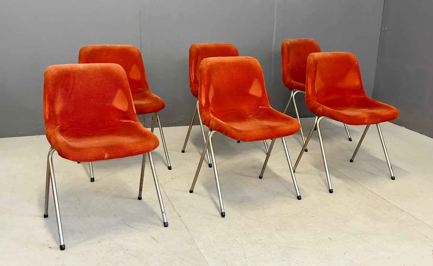 Italian Vintage chairs, Set of 6, 1960s