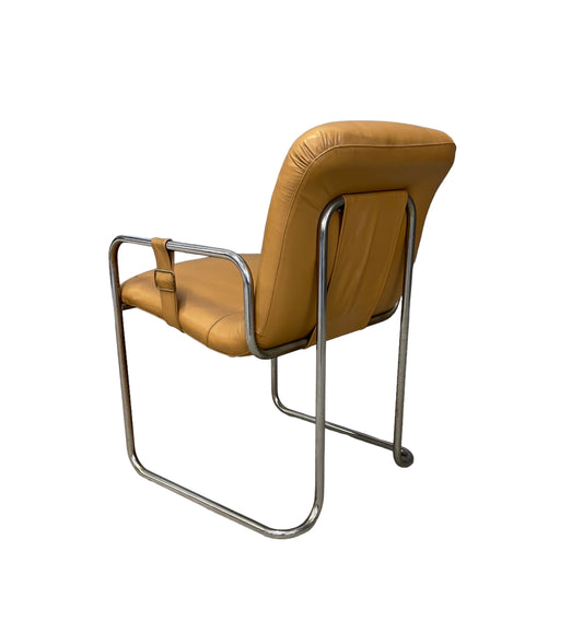 Leatherette Chair vy Guido Faleschini, 1970s