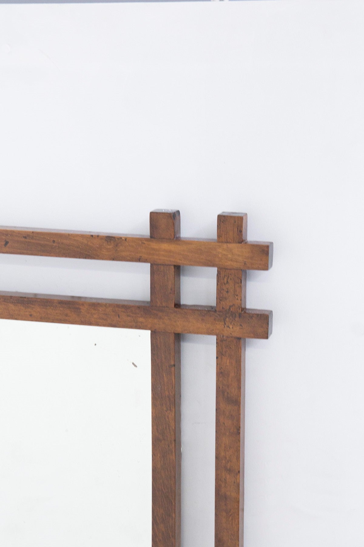 Wooden mirror attributed to Ettore Sottsass, 70S