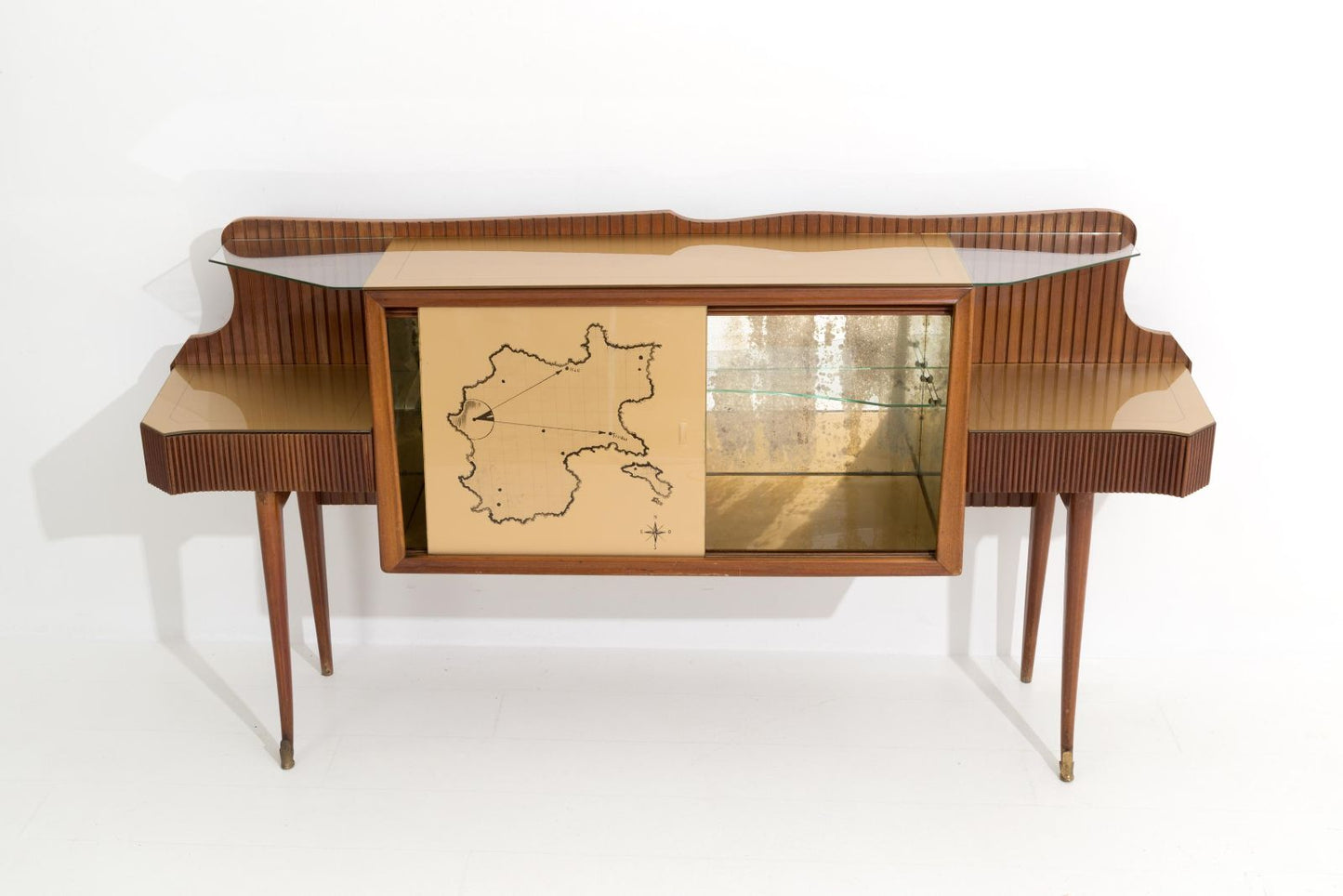 DASSI. Wooden bar cabinet. '50s