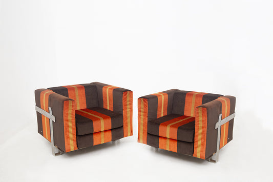 Pair Armchairs by Kazuhide Takahama for Simon Gavina, 1970s