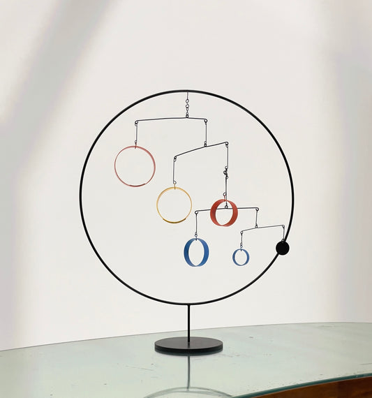 In the manner of Alexander Calder Kinetic Standing Mobile Sculpture, 1970s