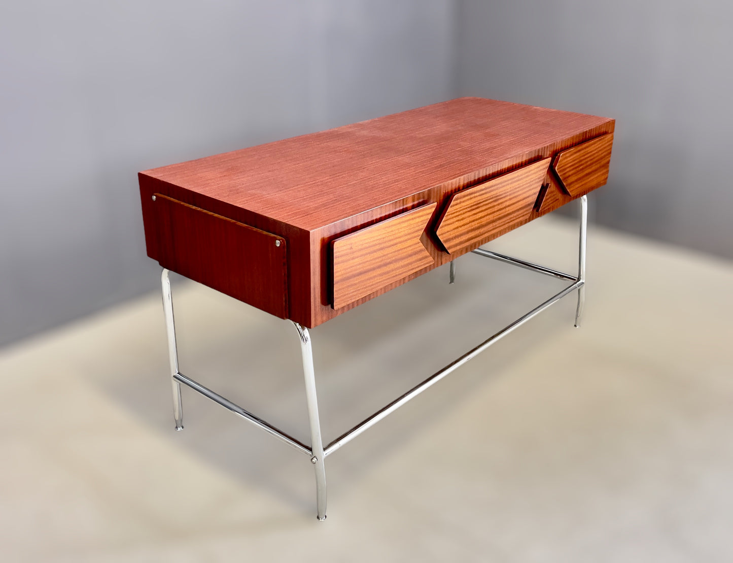 Italian wood store desk, 1960s